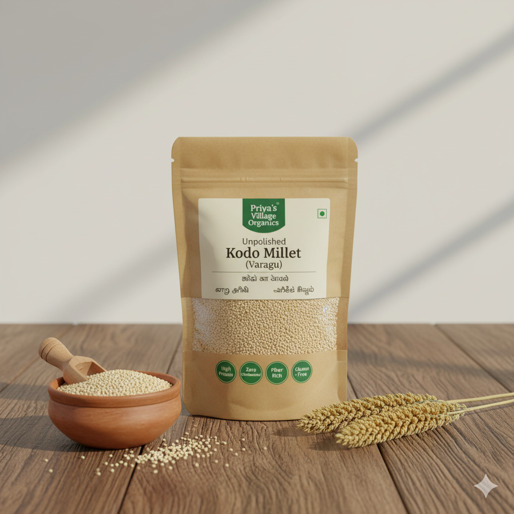 Unpolished Kodo Millet Varagu (வரகு அரிசி)